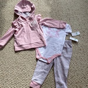NWT 3 Piece Under Armour Set, 18m